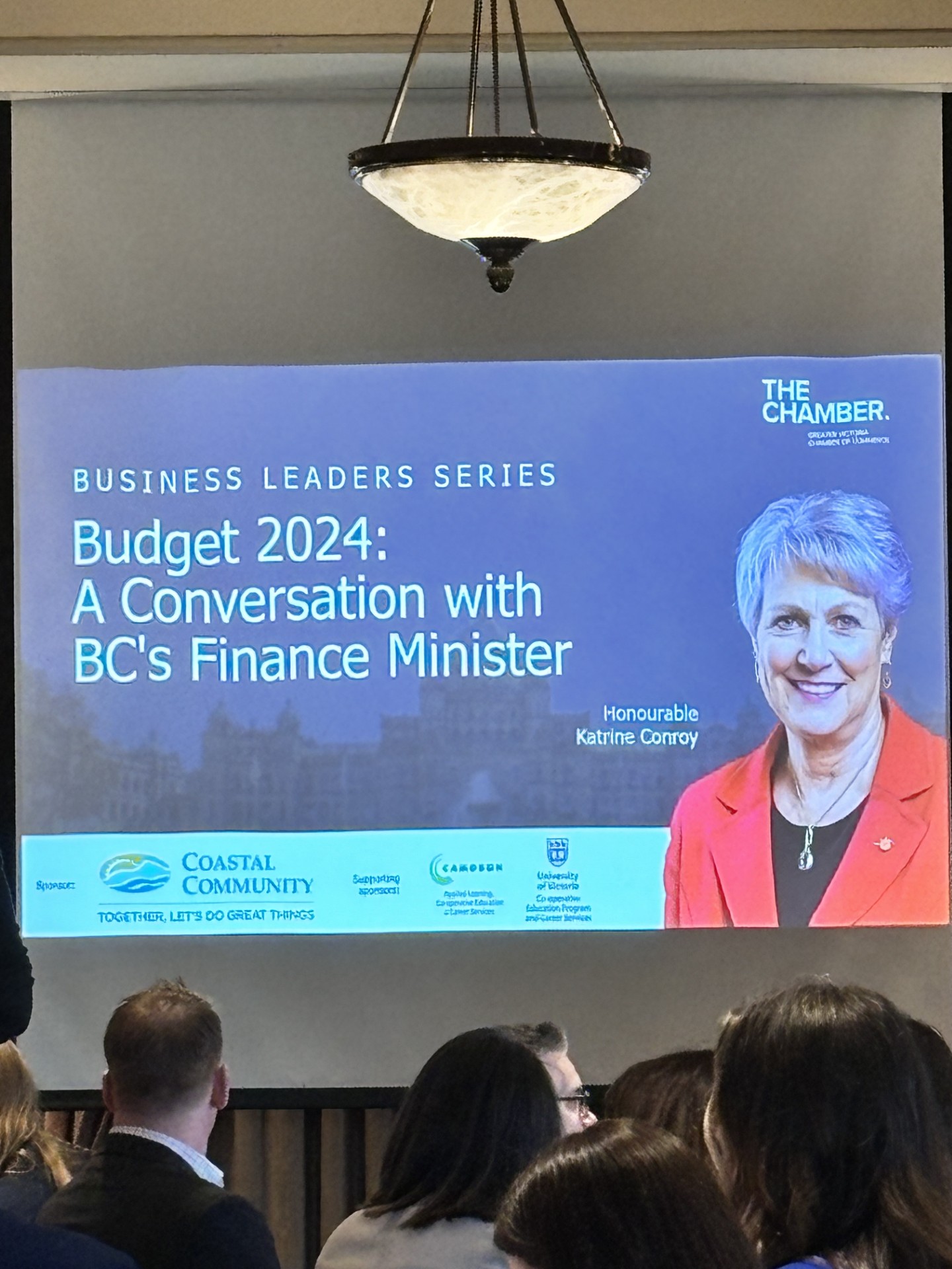 Budget 2024 – Greater Victoria Chamber of Commerce Luncheon